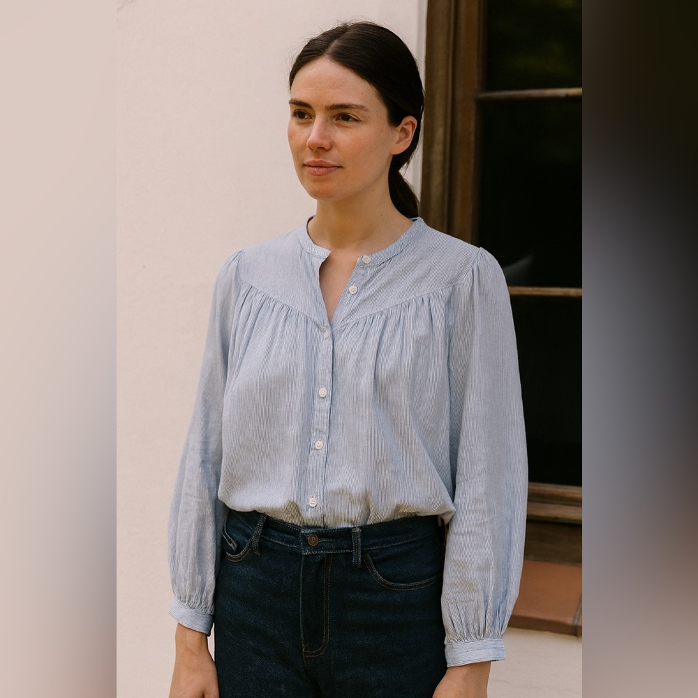 Sofie Schnoor || Striped Flowy Buttondown Shirt